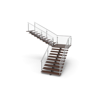 l-shaped staircase installs